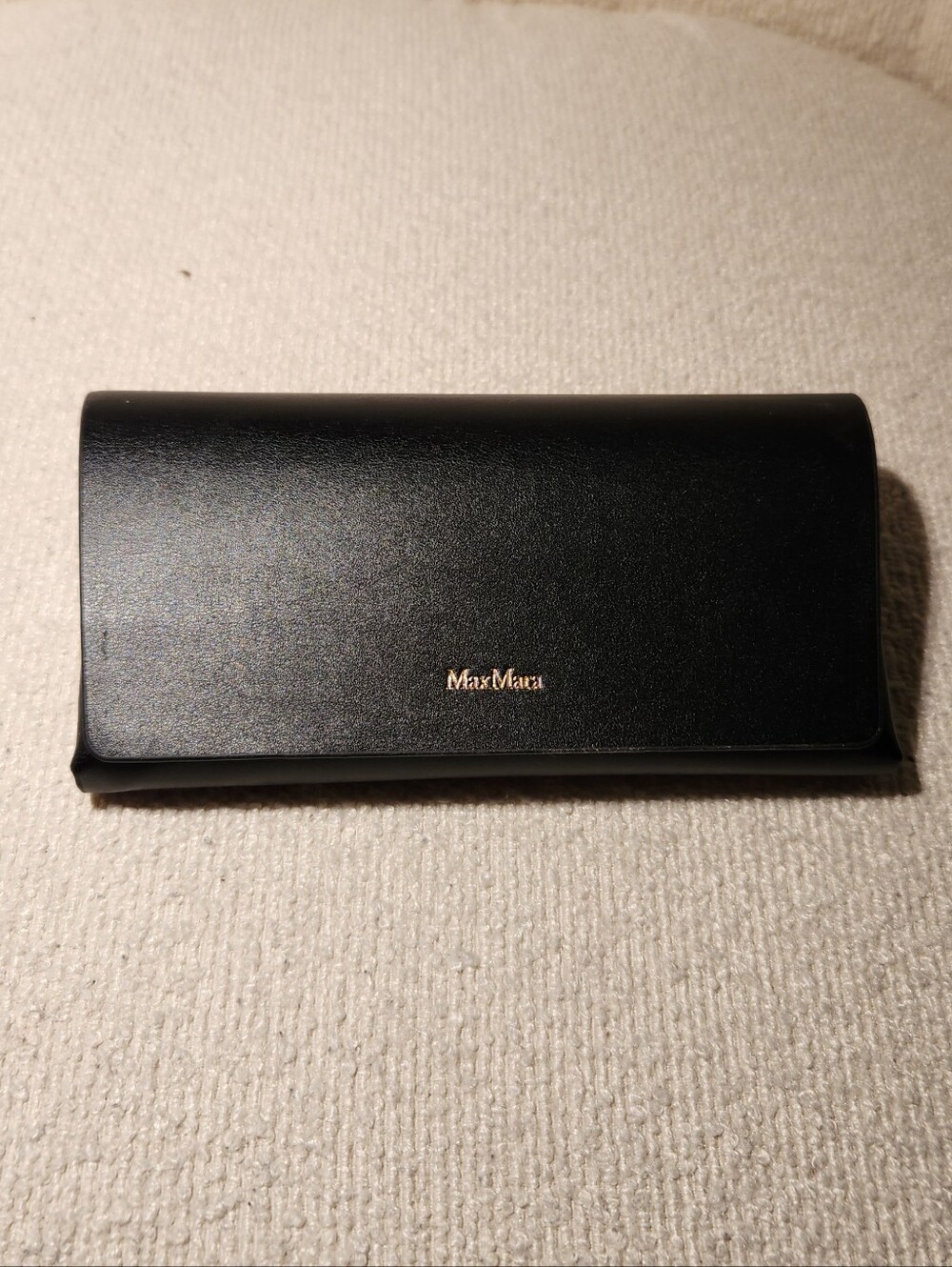 MaxMara Black Eyewear Case with Gold Logo